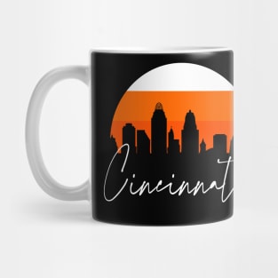 cincinnati Skyline Football Colors Mug